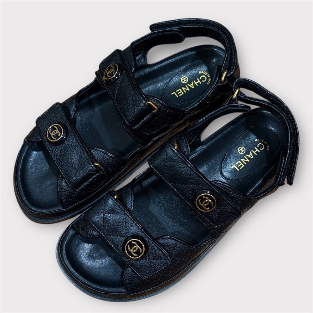 chanel dad sandals